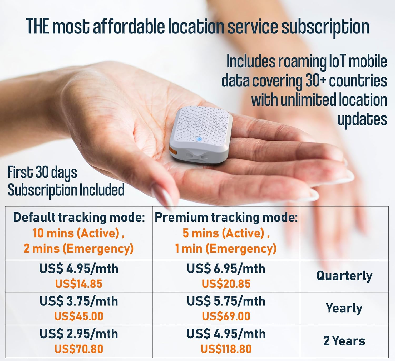 Tack GPS plus [Lowest Monthly Fee| 30 Days Battery Life] - Child, Kids, Pet, Dog, Cat, Elderly, Dementia, Car, Vehicle, Bike, Tracking Device. GPS + Wifi Positioning + Indoor Elevation Finder image number 2