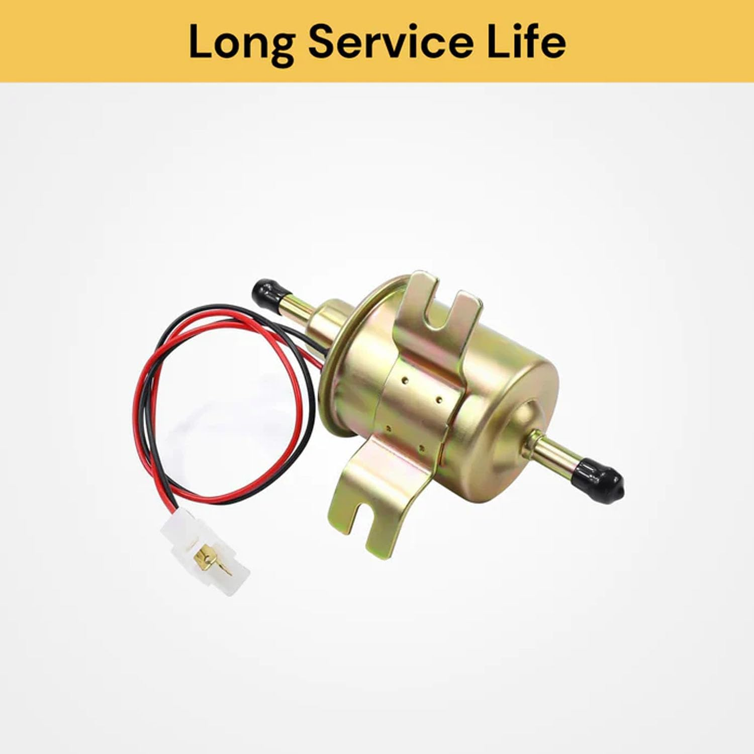 EZONEDEAL Universal Electric Fuel Pump, 12V Electric Transfer Universal Low-Pressure with Fuel Filter, HEP02A, Fuel Line Replacement for Carburetor Lawn Mower Gas Diesel Fuel Transfer Pump image number 4