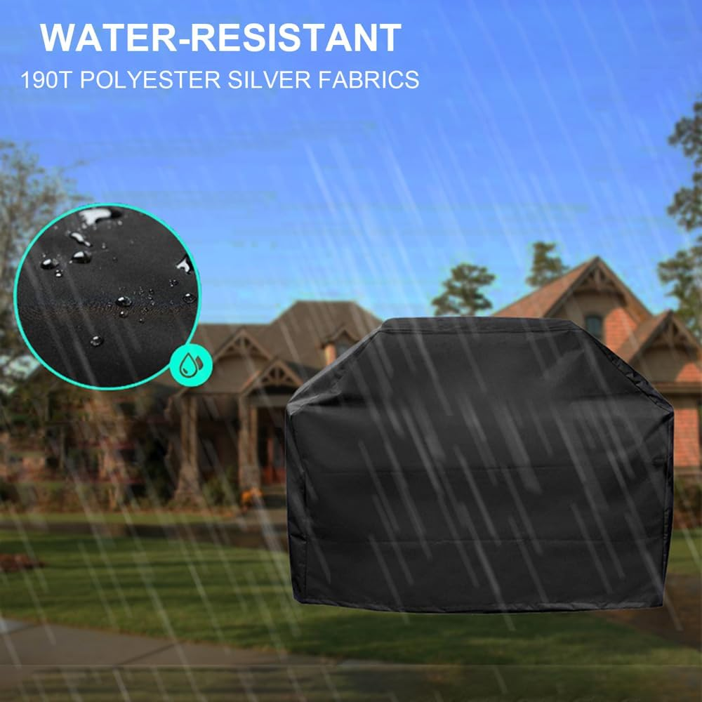 BBQ Cover Waterproof Gas Charcoal Barbecue Grill Protector Outdoor Garden S/L/XL (L) image number 3