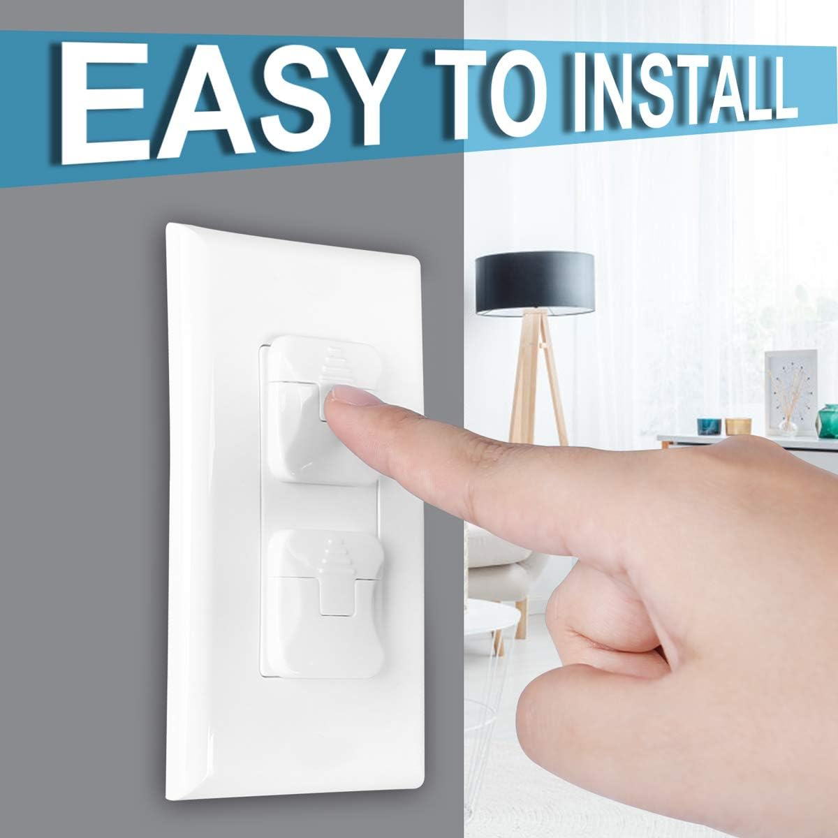 Outlet Covers Babepai 38-Pack Clear Child Proof Electrical Protector Safety Improved Baby Safety Plug Covers image number 4