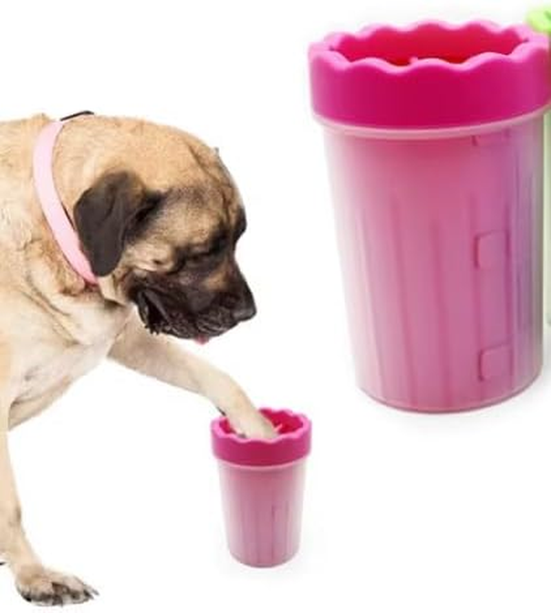 DOG PAW CLEANER, Portable Pet Cleaning 360&deg; Silicone Washer Cup, Medium Size for Small and Medium Breed Cats and Dogs! (PINK) image number 5