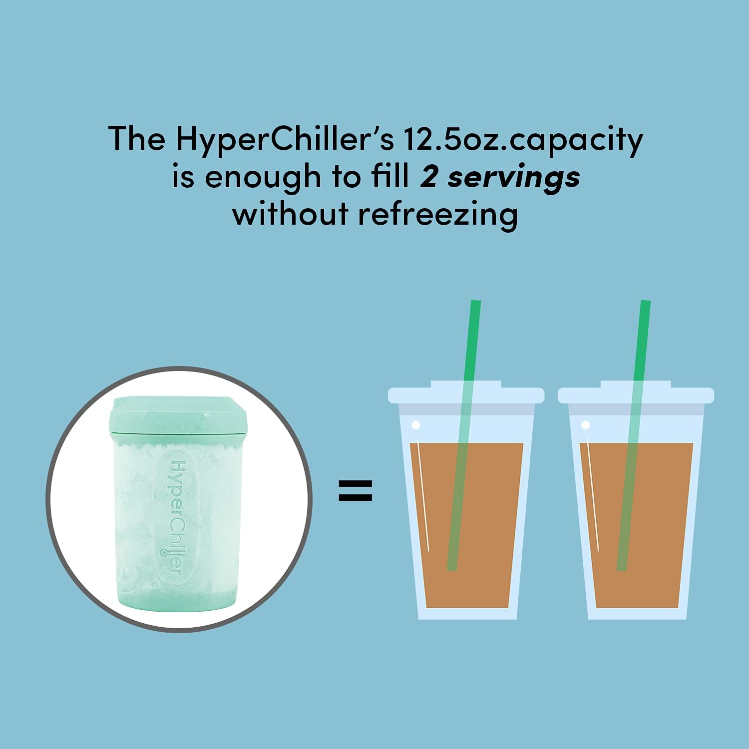 Hyperchiller Elite Gourmet Beverage Chiller, 12.5 Oz, Mint image number 3