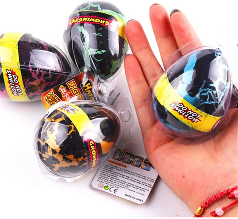 Hatching Grow Dinosaur Toys, 4 Pack Large Size Crack Growing Dinosaur Egg That Hatch in Water Easter Dino Eggs for Science Educational Party Supplies Birthday Gifts Kids Boys Girls image number 5