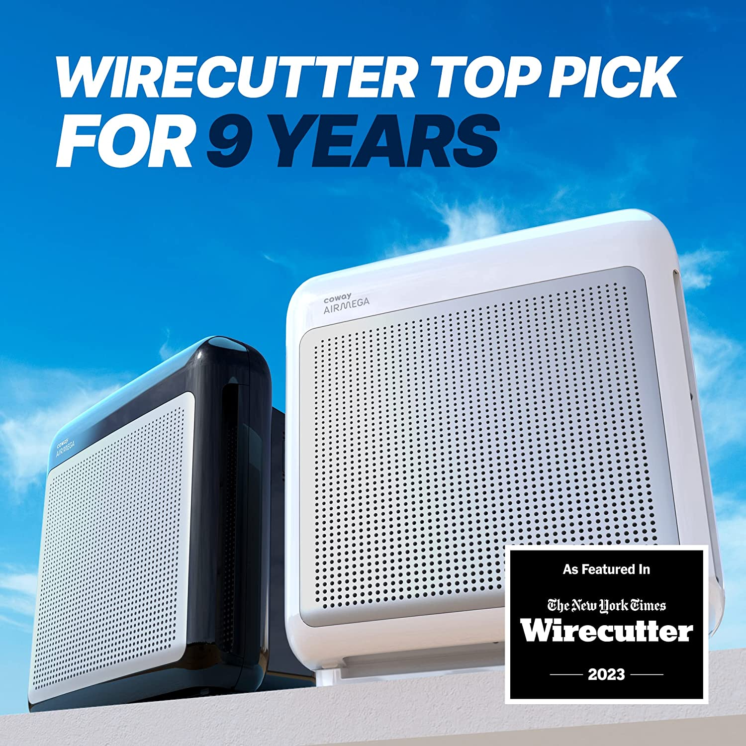 Coway Air Purifier for the Home - Airmega 200M (Black) - 3-Stage Filtration with True HEPA, Auto & Eco Modes, Real-Time Air Quality Monitor, Ideal for Large Rooms up to 112M&sup2; image number 3