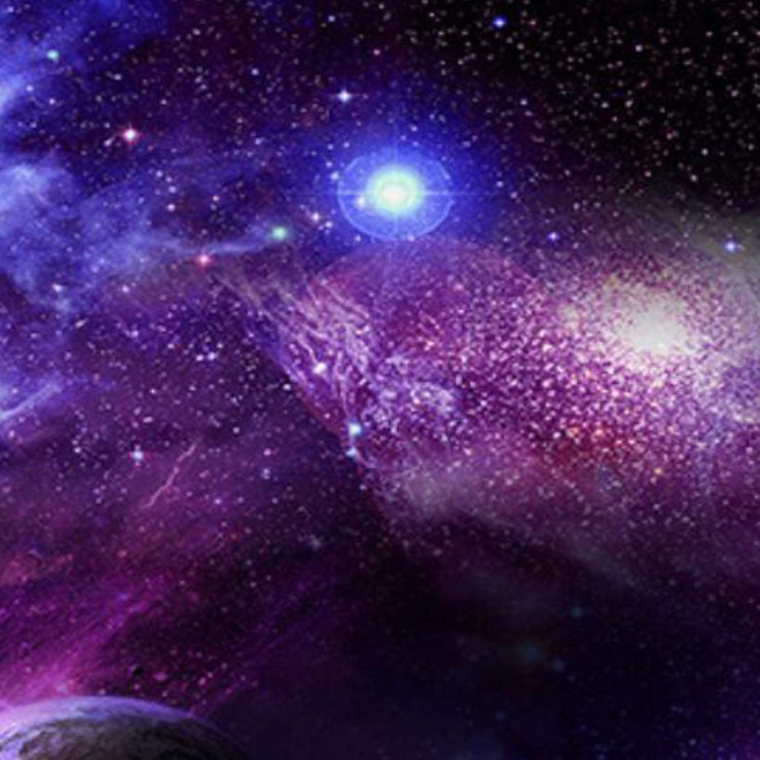 Galaxy Tapestry Starry Sky Psychedelic Space Landscape Art Print Wall Hanging for Home Decor (H51.2W59.1 Inches) image number 5