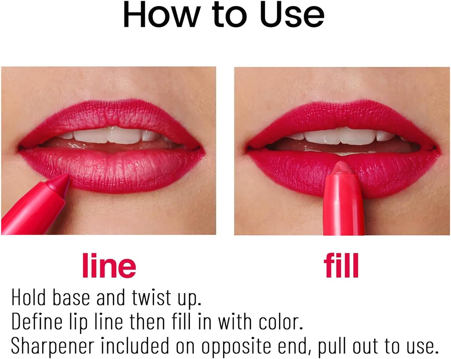 Roseflower 12 Colors Lipsticks Set, Non-Stick Cup Lipstick Lip Liner Set, Matte Velvet Nude Lipstick Pen with Pencil Sharpener Automatic Lip Liner Set Lip Makeup Set for Women image number 5