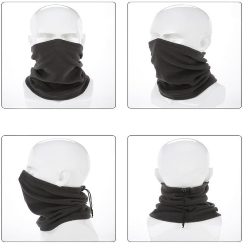 Winter Warm Neck Gaiter Fleece Neck Warmer Windproof Sports Headwear Skiing Neck Protector Plush Hat Cycling Face Mask image number 4