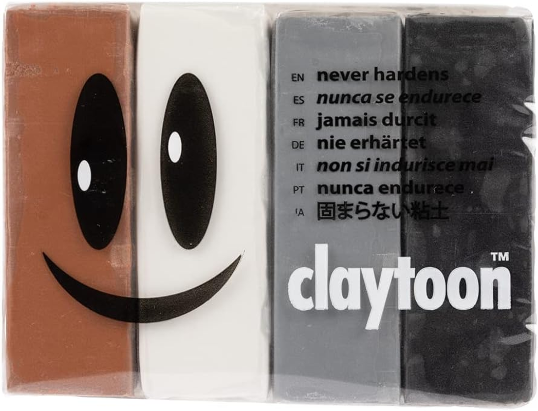 Van Aken Claytoon Modeling Clay &ndash; 1 Lb (Four 4-Oz Bars) &ndash; Use for Claymation, Models, and Stop Motion (Circus) image number 2