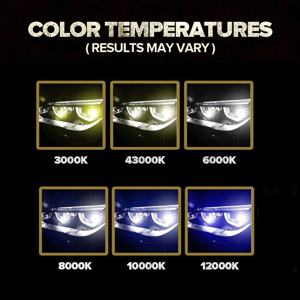 GSRECY D3S 4300K Xenon HID Headlight Bulbs-Replacment 35W High Low Beam Bulbs with Metal Stents Base 66154 66340HB 42403 42302,Pack of 2 image number 1