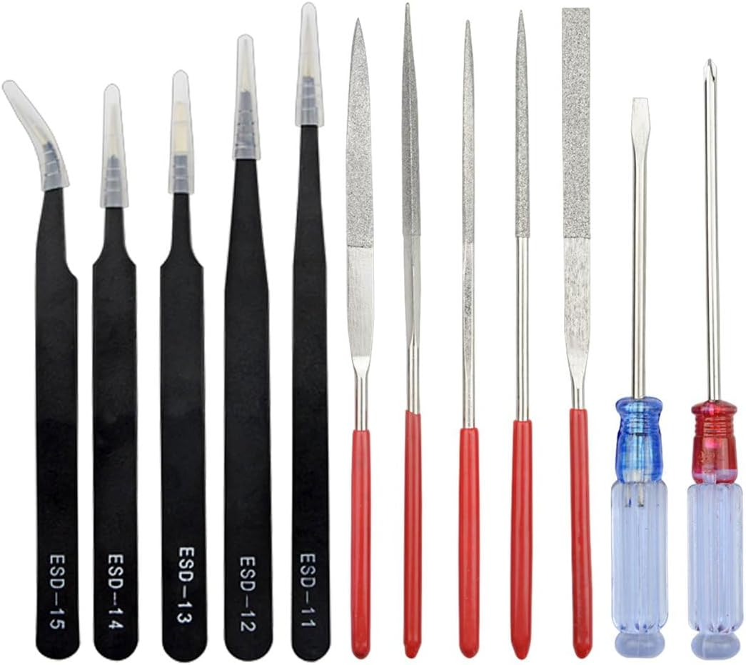 Professional 33 PCS Gundam Model Tools Kit Modeler Basic Tools Craft Set Hobby Building Tools Kit for Gundam Car Model Building Repairing and Fixing(J) image number 2