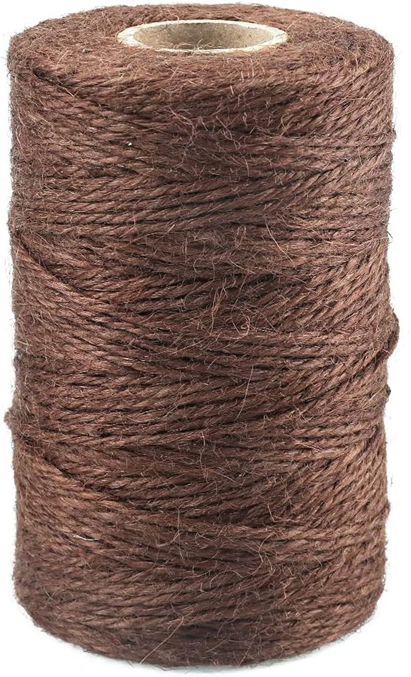 Jijacraft Jute String Coloured Craft Cord Garden Cord Decorative Cord 2 Mm X 100 M for DIY Crafts Gardening Gifts Packaging (Beige)