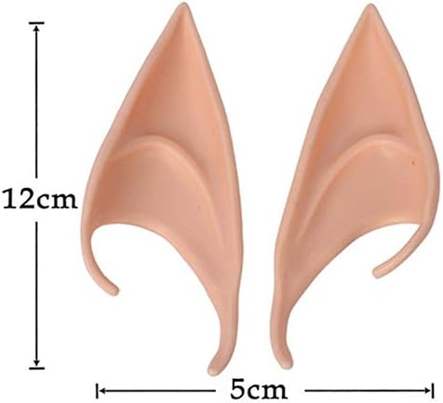 Halloween Elf Ears Costume Cosplay Accessories for Women & Men - Fairy & Pixie Ears for Girls & Boys - 2 Pair Elven Fairies Ears image number 1