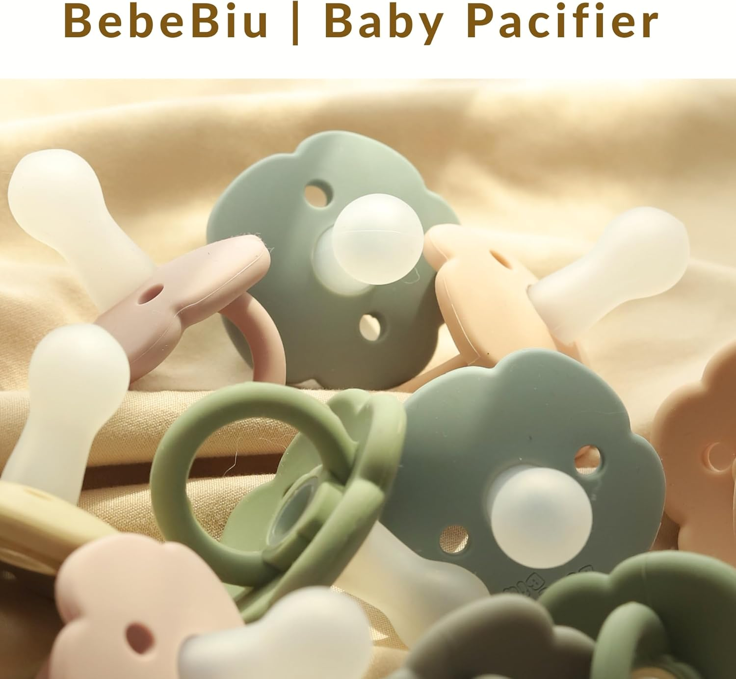 Baby Dummy, Pack of 2 Dummies, Bpa-Free Silicone Soothers, Baby Pacifier with Large Air Holes, Newborn Essentials 6 Months Up image number 2