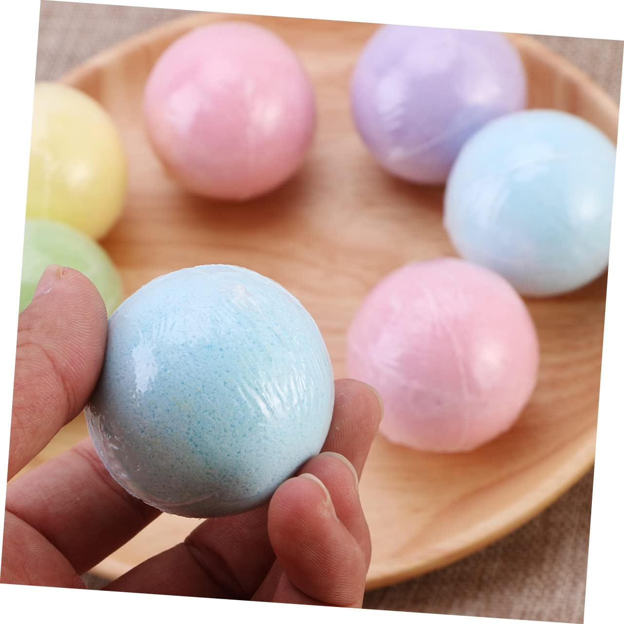 8Pcs 70G Bath Bombs Set round Bathing Bombs for Women Men Relaxing Aromatherapy Spa Bubble Bath Colorful Mixed Pack Random Color image number 6