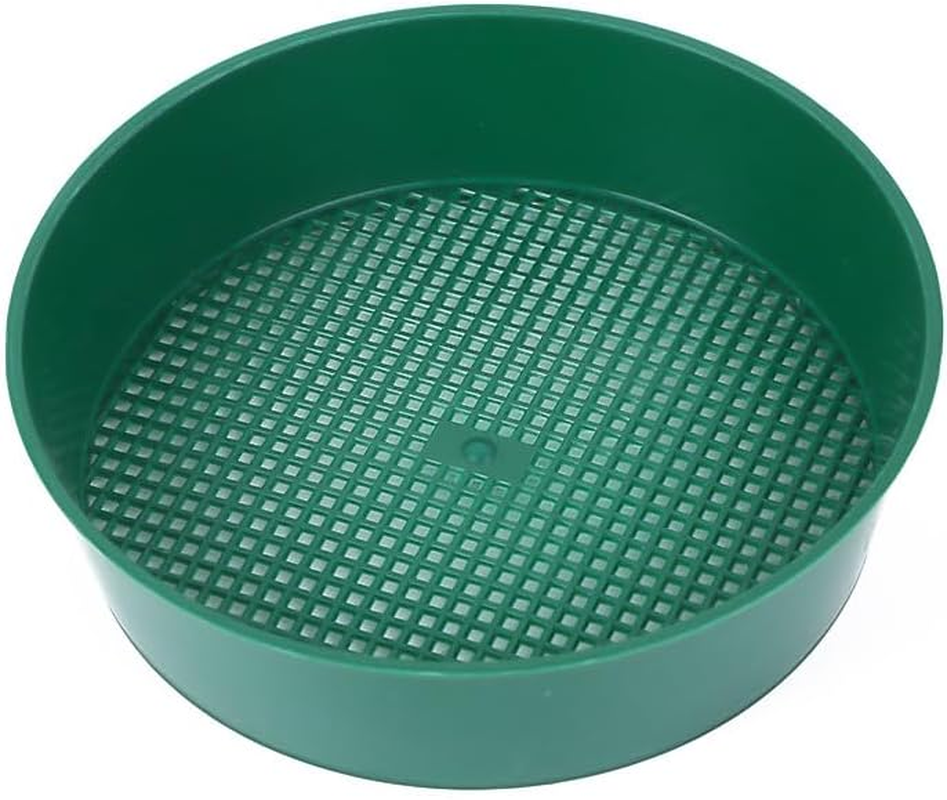 Garden Screen Sieve Garden Riddle Soil Sifter Compost Sifter Sand Strainer Soil Filter Mud Sifter Soil Riddle Soil Strainer Dirt Sifter Dispenser Sand Sifter Plastic Rock Flowerpot (Green) image number 4