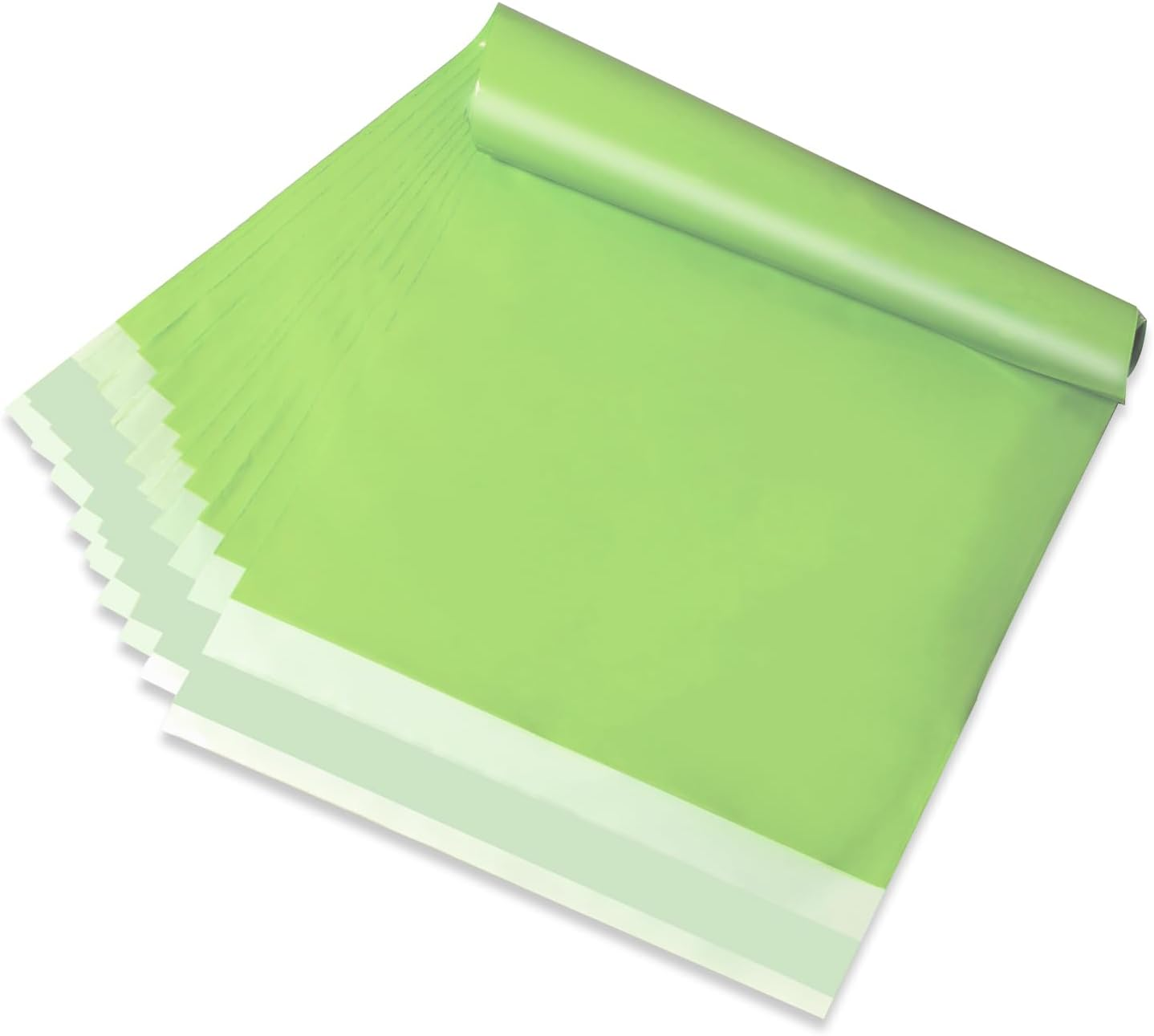 Poly Mailers 32X39 CM 100Pc Shipping Bagsn for Small Business Mailing Envelopes for Clothing,Self Seal Shipping Envelopes Waterproof Poly Bags Durable Packaging Bags Light Green image number 2