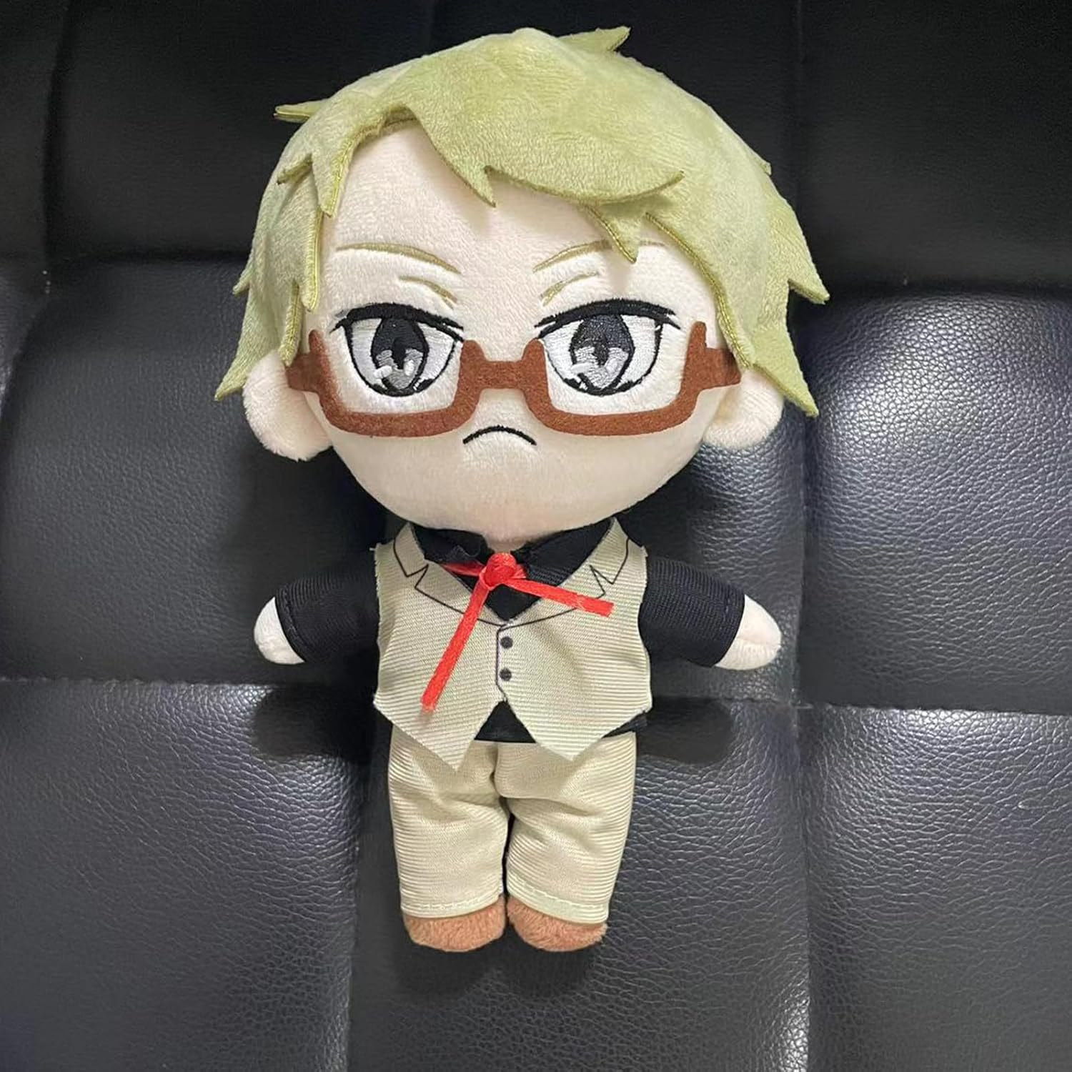 Kunikida Doppo Plush Doll Anime Plush Animal Soft Cartoon Figure BSD Toys Cushions Pillows Gifts 7.8 Inches - Fyodor&middot;D-Black image number 4