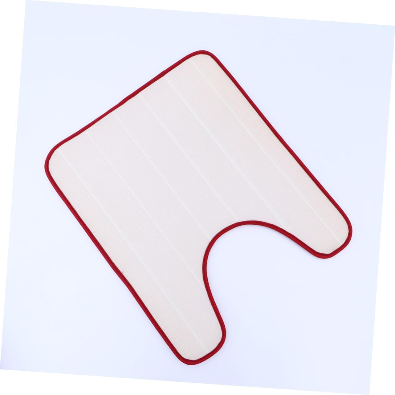 Shape Thicker Cotton Toilet Seat Pads Washable and Stretchable Universal Bathroom Accessory Wine Red Ideal for Standard Toilets