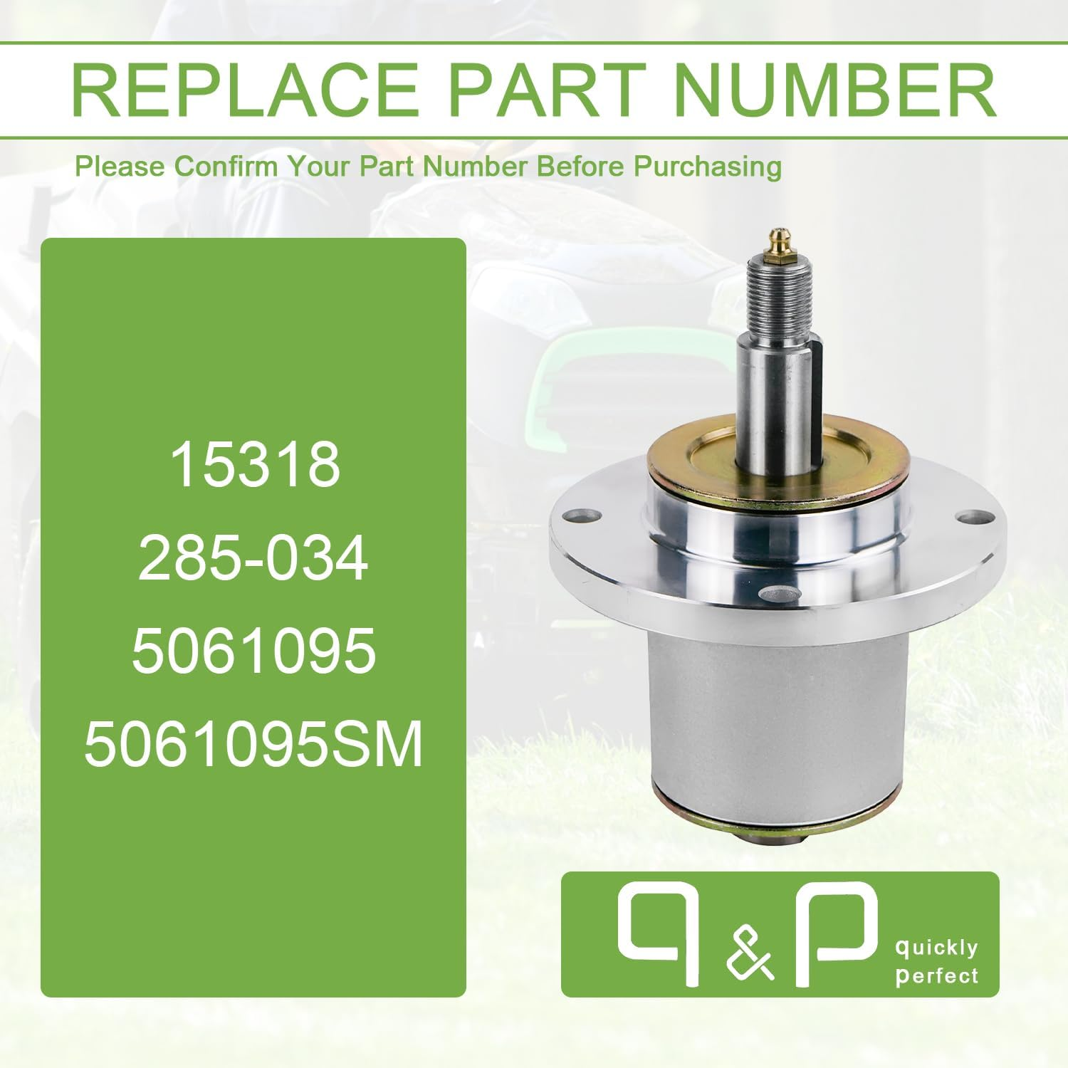 Q&P Outdoor Power Spindle Assembly Bracket Replaces Ferris 5061095 for 38&rdquo; 48&rdquo; & 52&rdquo; Deck Mowers & Others image number 2