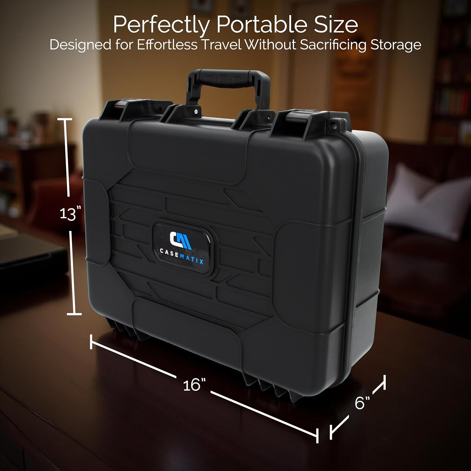 CASEMATIX Portable Printer Carry Case Compatible with HP Officejet 250 Wireless Mobile Printer, Ink Cartridges and Power Cable