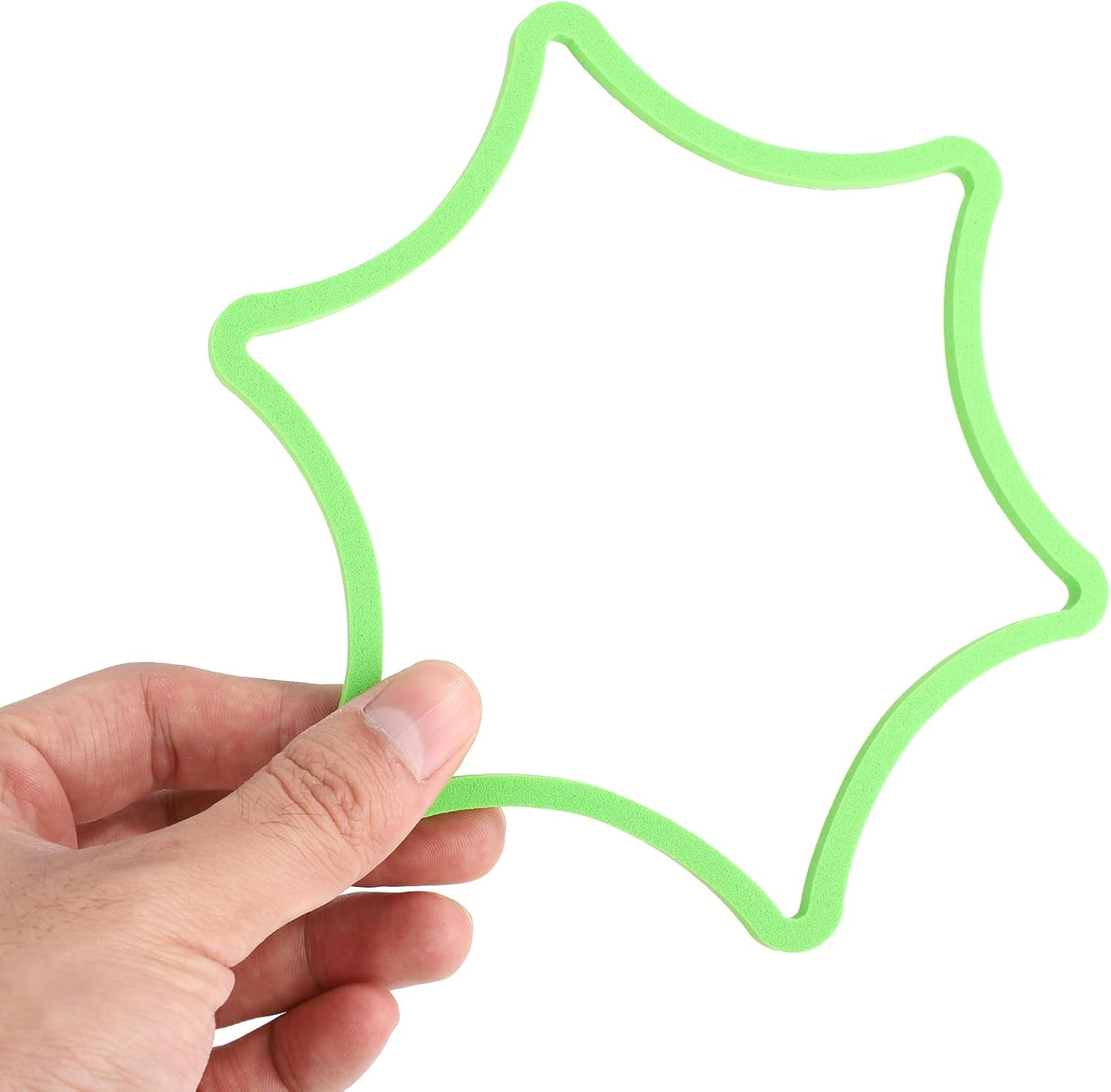 5Pcs Aquarium Floating Plant Rings, Foam Floating Plant Corral Flower Shaped Fish Feeding Rings Fish Tank Food Ring for Intercepting Floating Plants (Green)