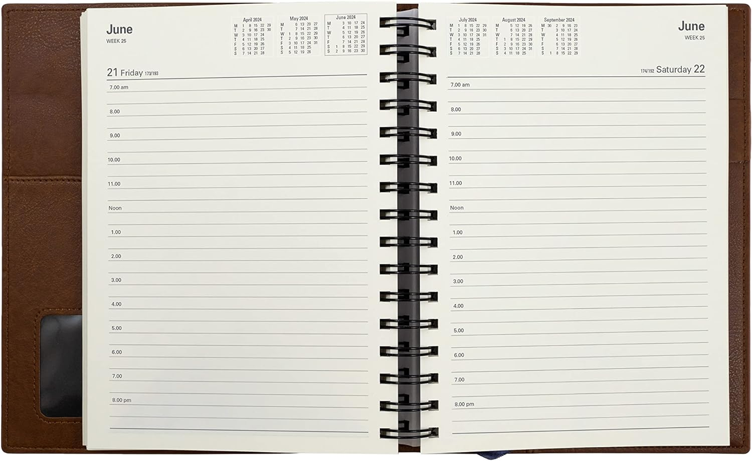 Collins Vanessa 2024 Diary - Day to Page, Size A5, Black image number 5