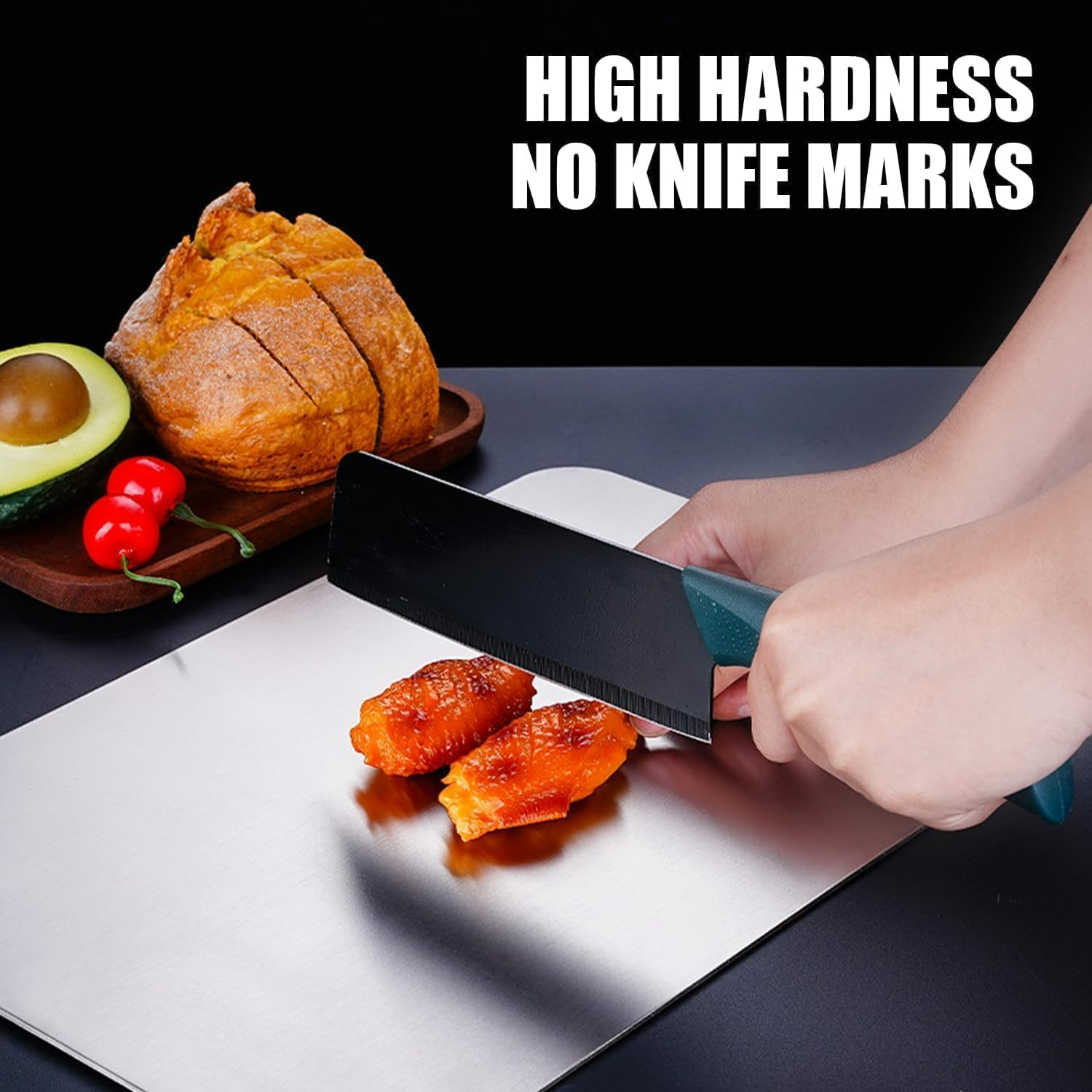 Titanium Cutting Board - 100% Pure Double Sided Mat for Kitchen - Cutting Edge Hygiene & Durability for Meat, Fruit & Vegetable (M) image number 1