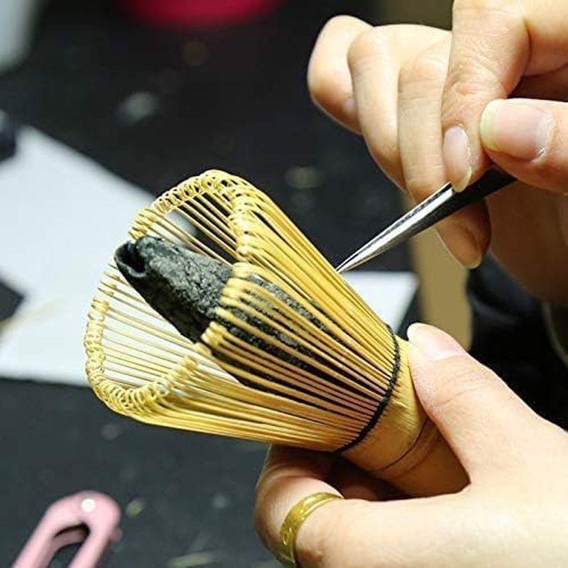 Handcrafted Golden Bamboo Matcha Whisk, 100 Prongs Traditional Japanese Chasen Matcha Stirrer -Bamboo Whisk Made from Durable and Sustainable Organic Material image number 5