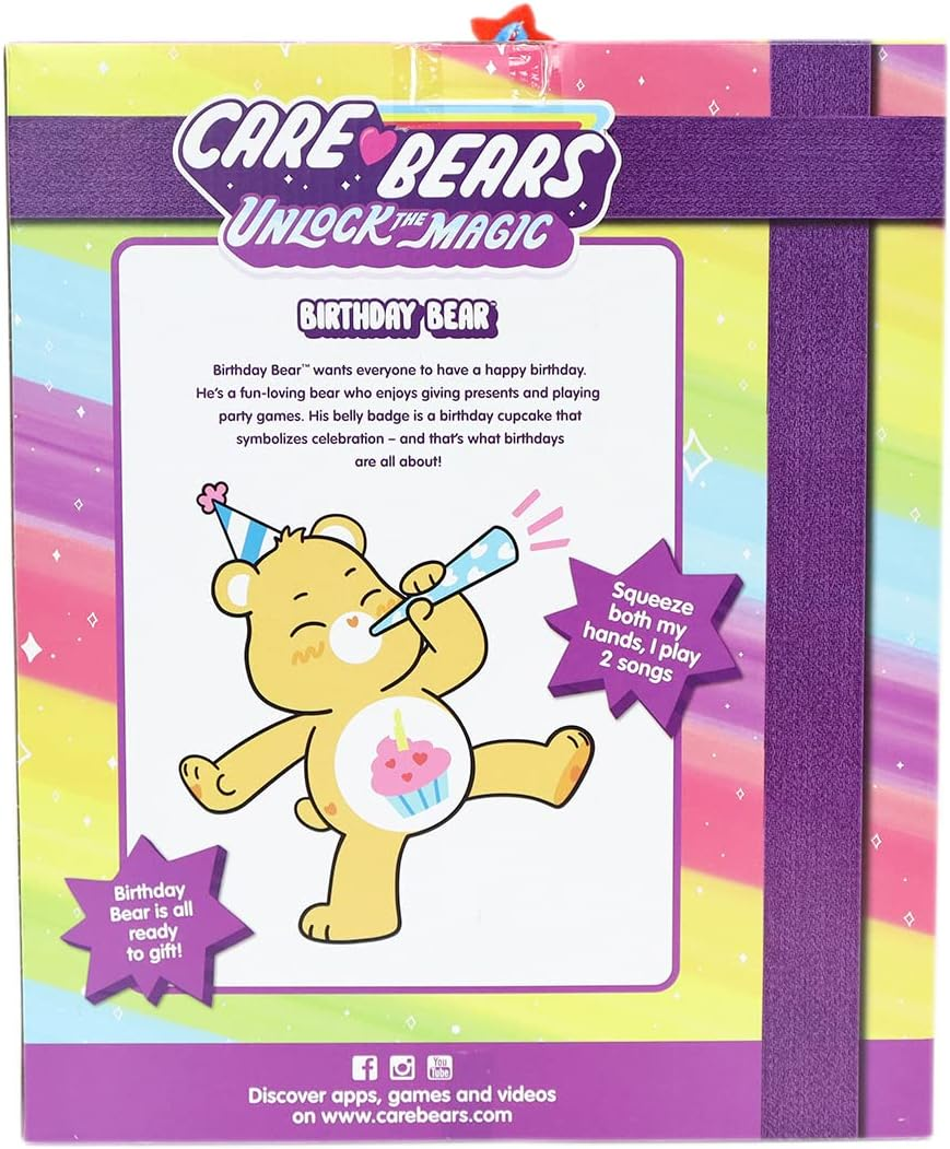 Care Bears Unlock the Magic Birthday Bear Plush image number 3