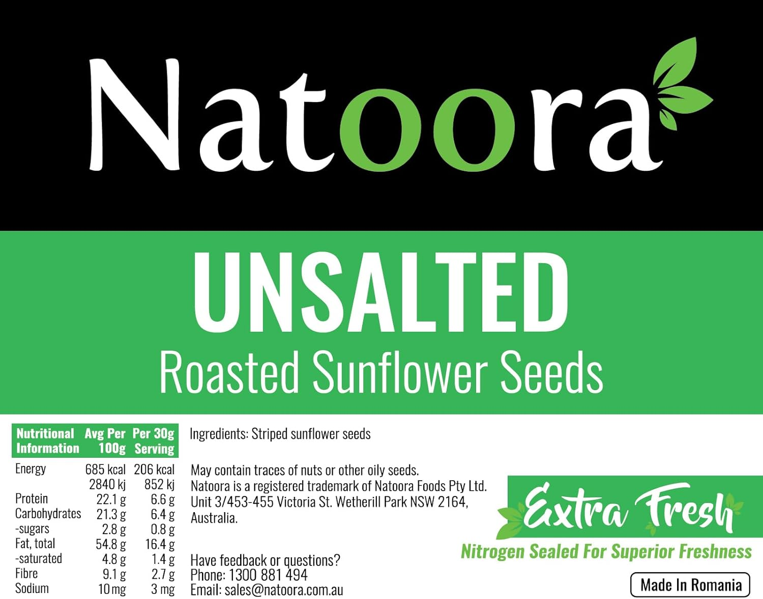 Natoora Roasted & Unsalted Seeds (5 X 300 G) image number 1