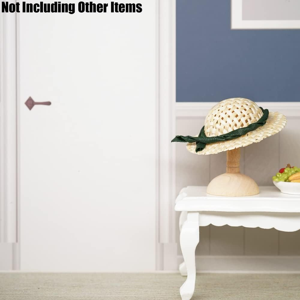Odoria 1/12 Scale Dolls House Miniature Hat with Stand Dollhouse Accessories