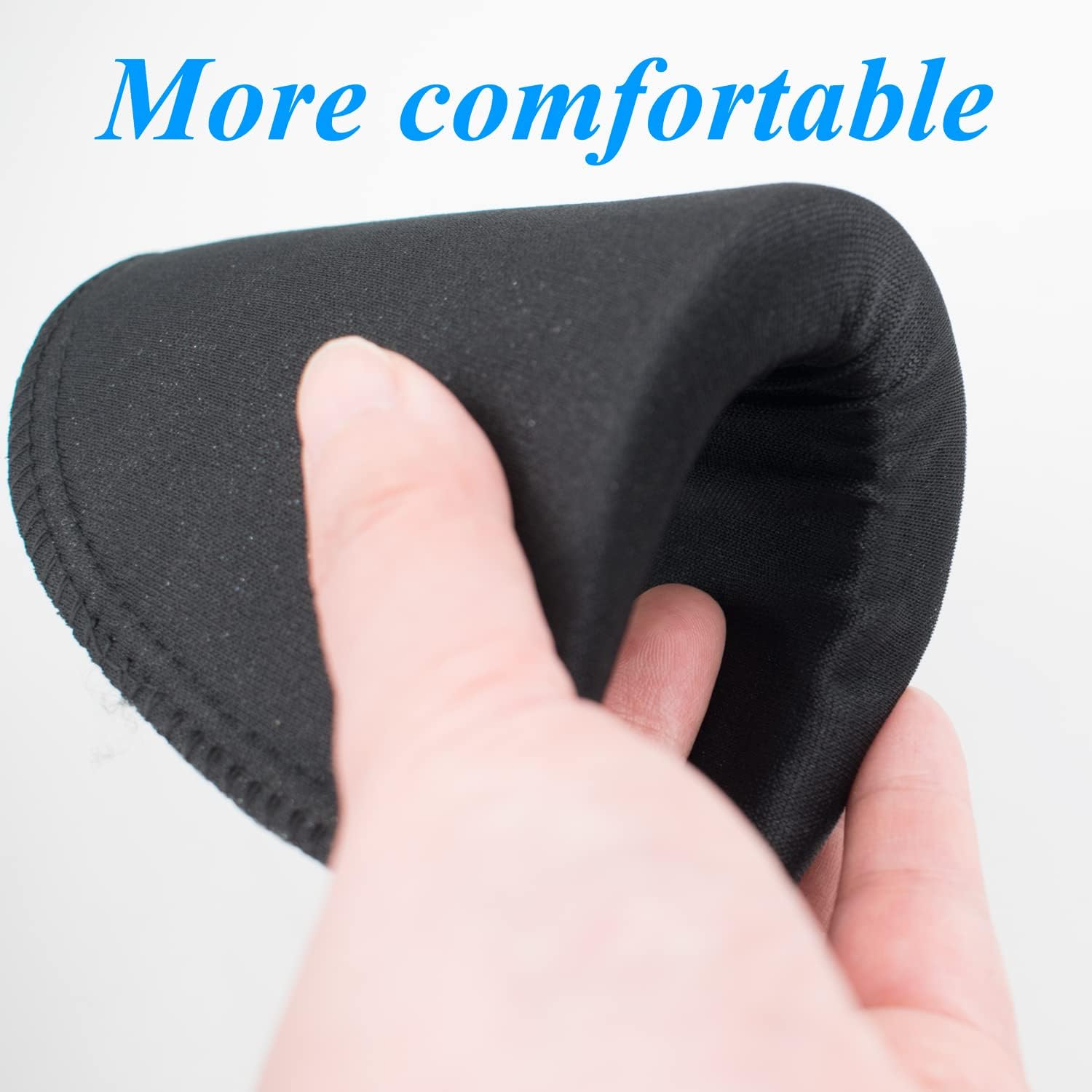 Thickness 2Cm / 0.78Inch Foam Shoulder Pads Set Polyester Pad for Women Men Teens Sewing Accessories Clothes Set-In Shoulder Pads White and Black 2 Pairs image number 6