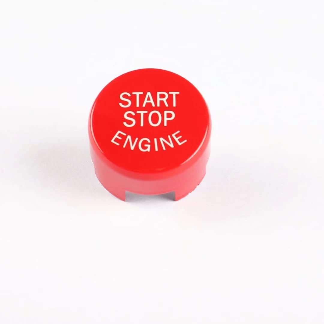 Car Engine Start Stop Switch Button Cover with off Start&Stop for BMW F20 F21 F52 F22 F23 F45 F46 F30 F35 F34 F32 F36 F10 F18 F12 F13 F01 F02 X1 F48 X3 F25 X4 F26 X5 F15 X6 F16(Yellow) (Red)