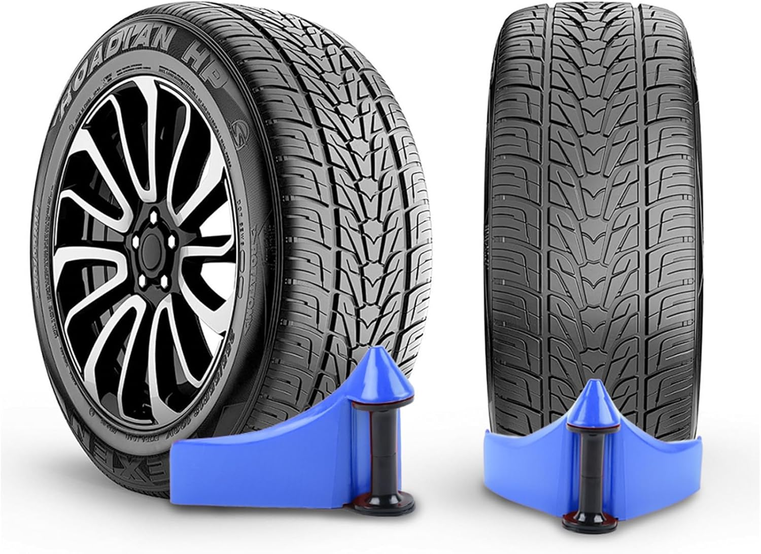 4 Pcs Car Hose Guide,Tire Hose Roller for Car Washing,Blue Plastic Car Detailing Tool to Prevent Sticking,Pressure Washing Tube Guide for Tire Cleaning,Detailing Supplies Essentials image number 4