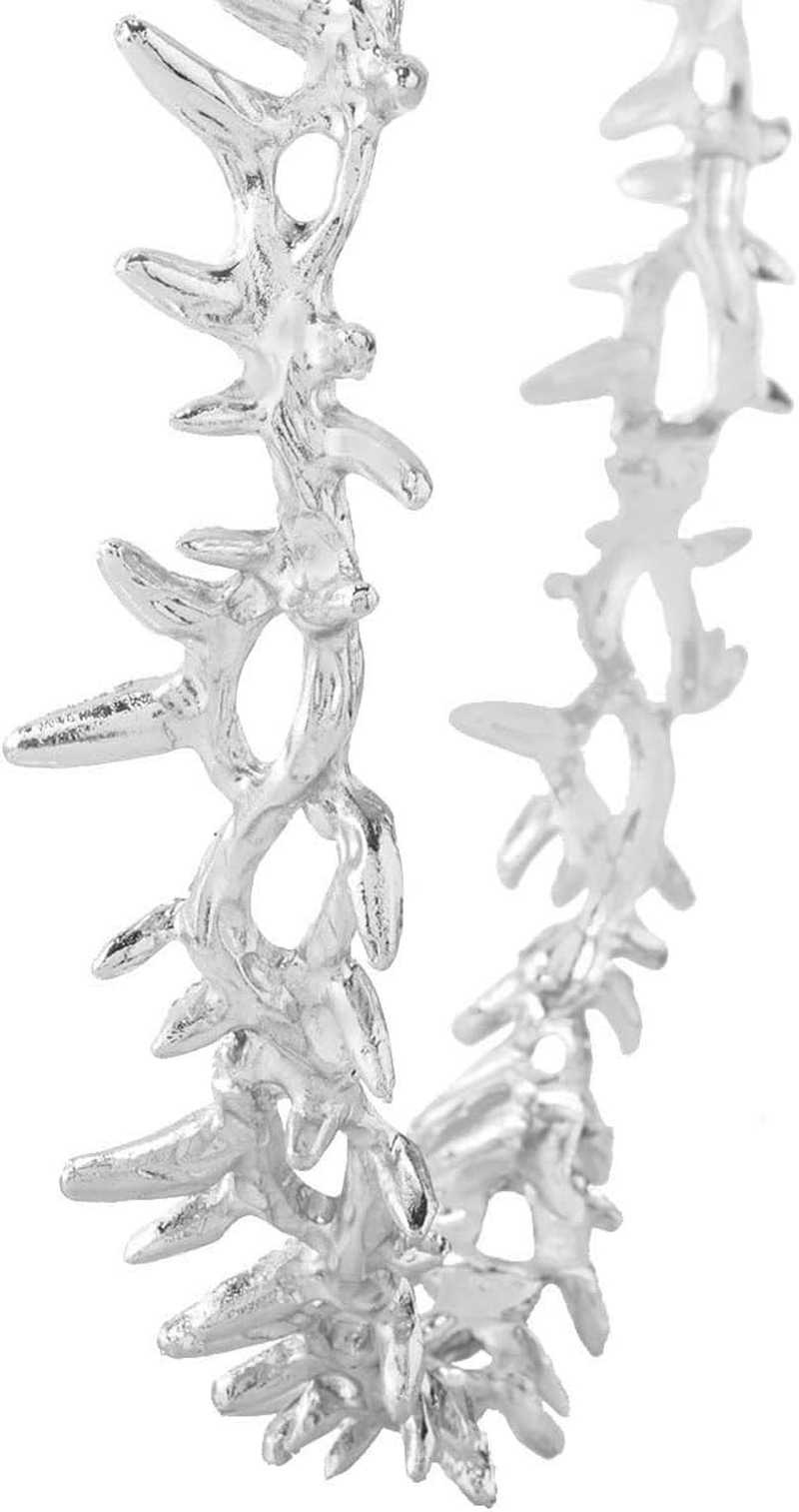 Queen King Alloy Thorn Headband Crown for Wedding Birthday Prom Costume Cosplay Headpiece image number 4