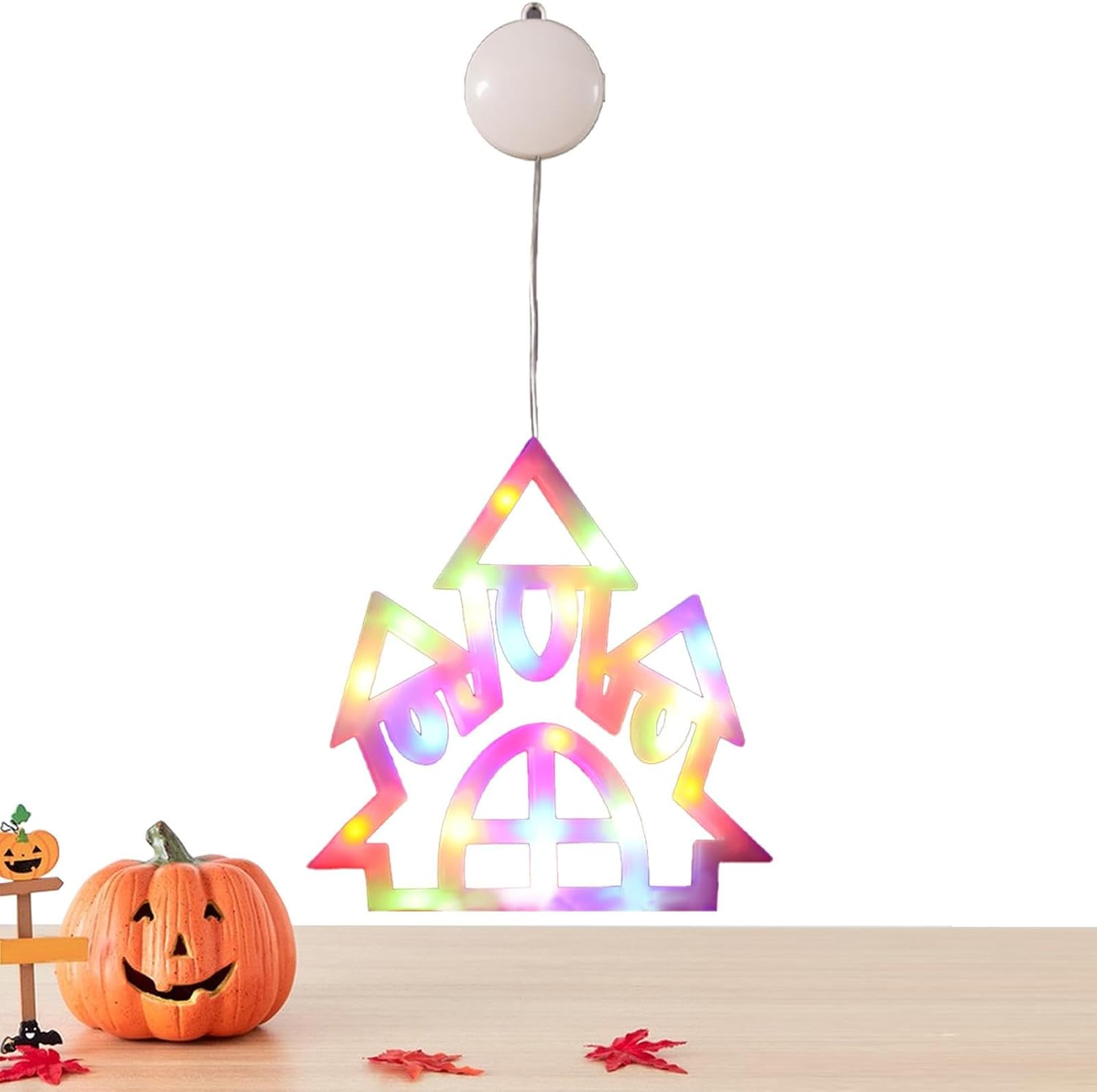 Halloween LED Window Lights - Halloween Window Silhouette Lights - Cute Halloween Decoration Light, Halloween Window Silhouette Lights, Colorful Window Light for Halloween image number 1