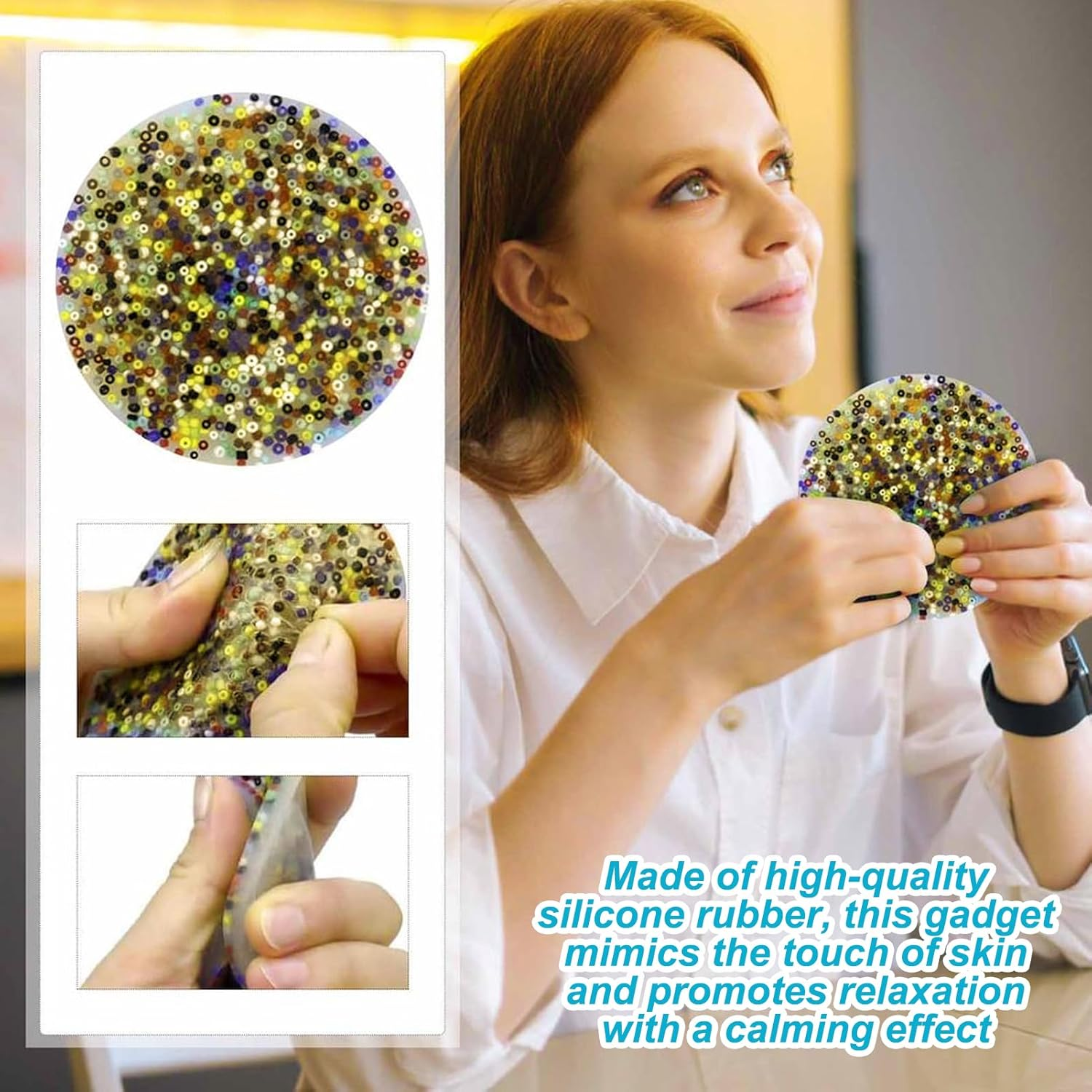 3PCS Picky Pad, Skin Picking Fidget Toys, Picky Pad Fidget, Reusable Sensory Stress and Anxiety Relief Fidget Toys for Adults Teenager image number 1