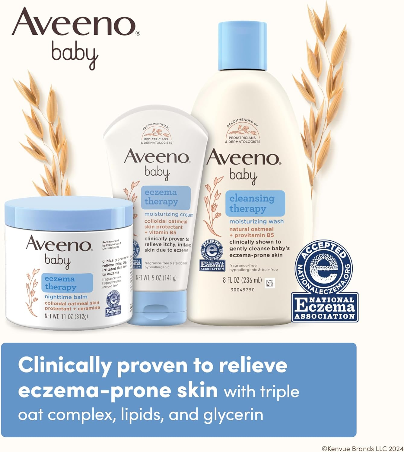 Aveeno Baby Eczema Therapy Moisturizing Cream, 12 Fl. Oz image number 4