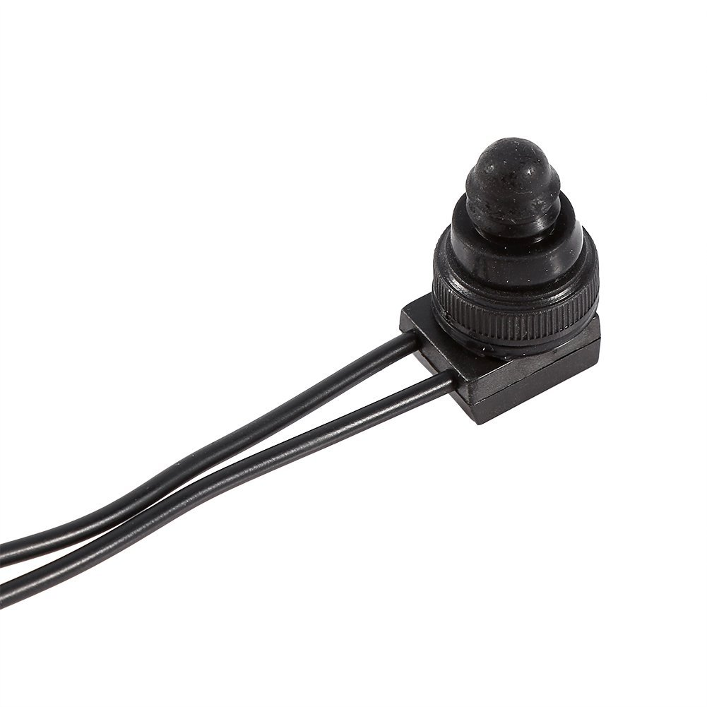 5Pcs 12V Waterproof Push-Button On-Off Switch with 4" Leads for Motorcycle/Car image number 5