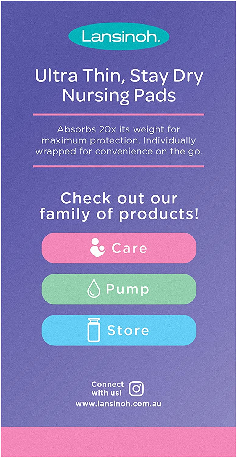 Lansinoh Ultra Thin, Stay Dry Nursing Pads, 24 Count image number 2