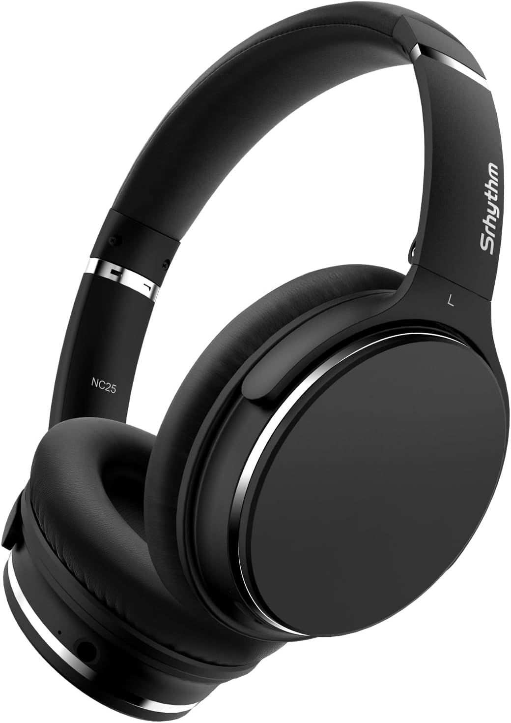 Srhythm NC25 Hybrid Noise Cancelling Headphones over Ear, Wireless Bluetooth 5.3, 50H Playtime, Transparency Mode image number 3