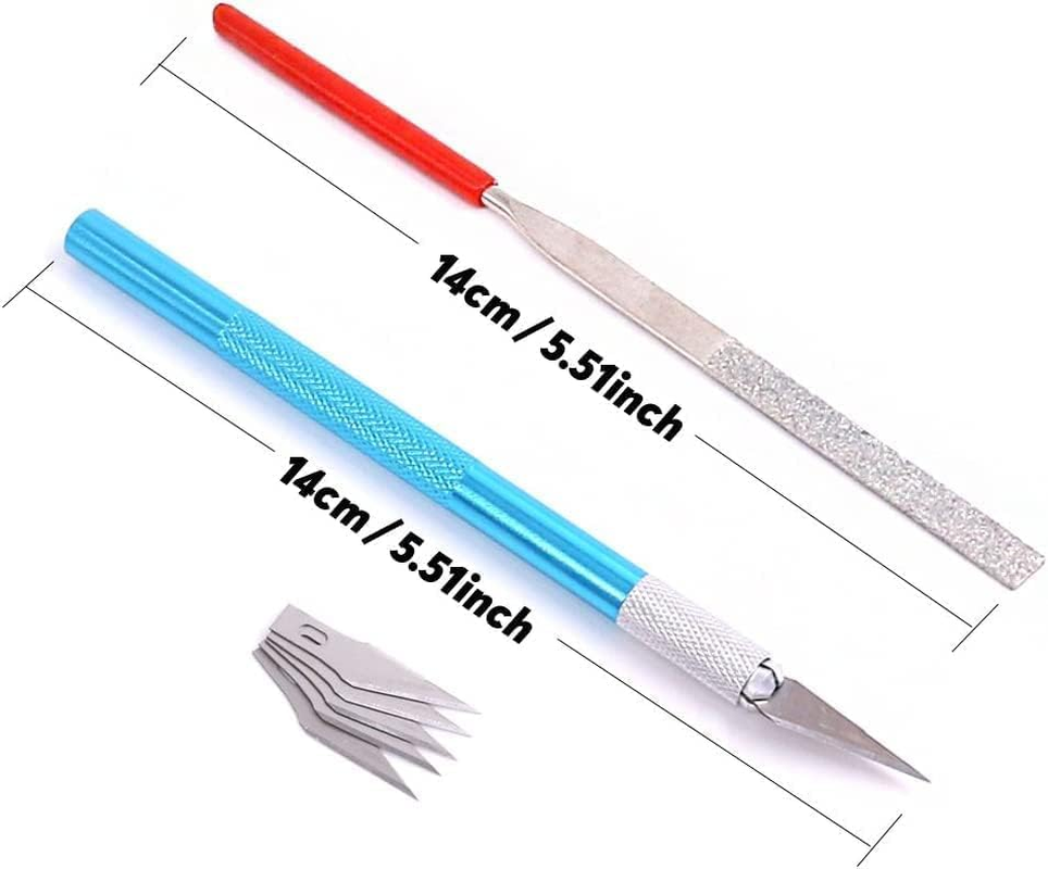 Findfly 9Pcs Gundam Model Tools Kit Hobby Building Tools Craft Set for Basic Model Building Repairing and Fixing image number 4