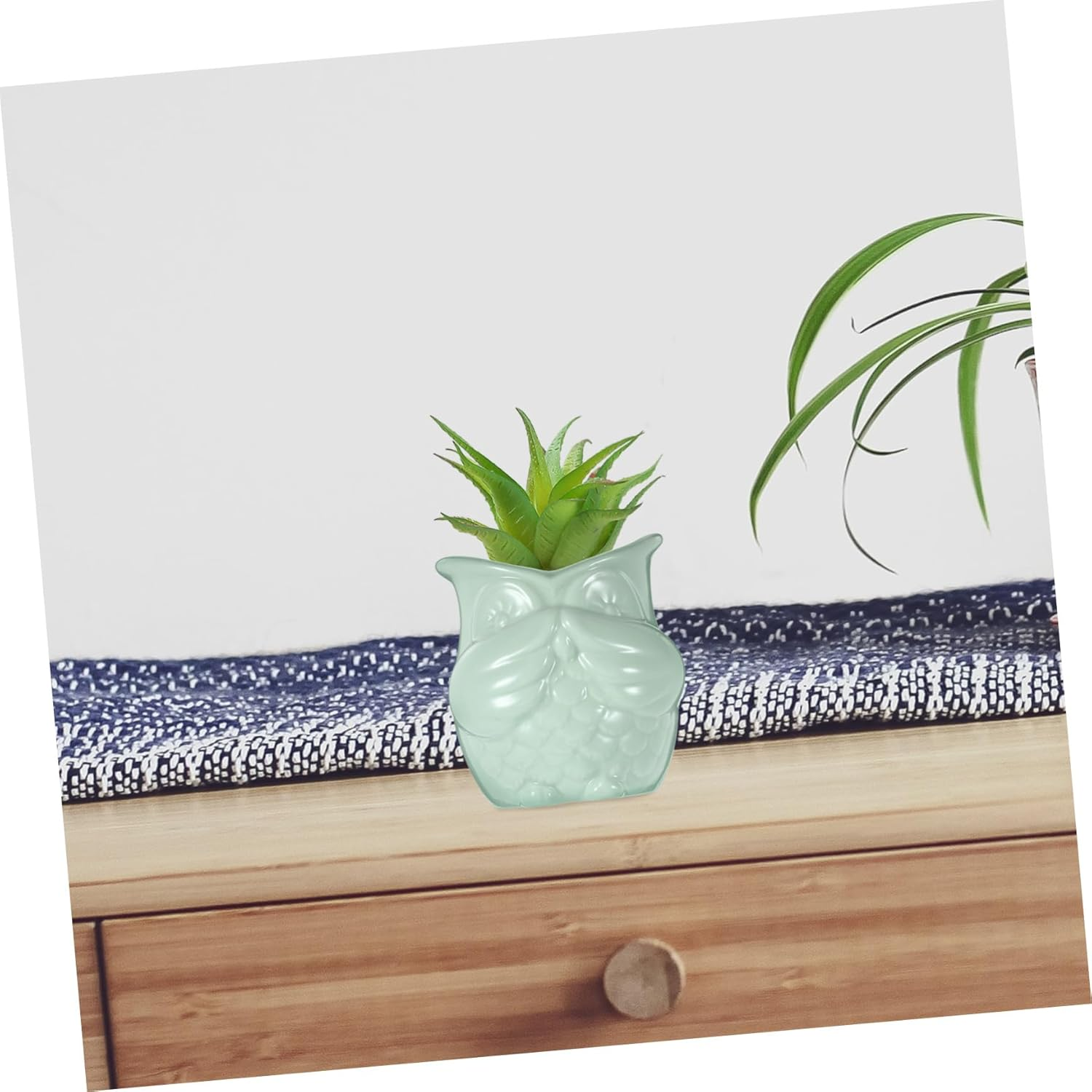 Owl Design Succulent Pot Ceramic Flower Pots for Home Decorative Cactus Planter image number 1