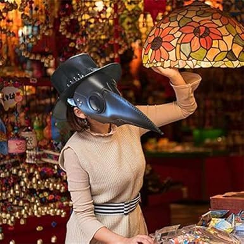 Bird Beak Mask - Latex Long Nose Cosplay Steampunk Scary Mask for Halloween Costume 1Pcs image number 3