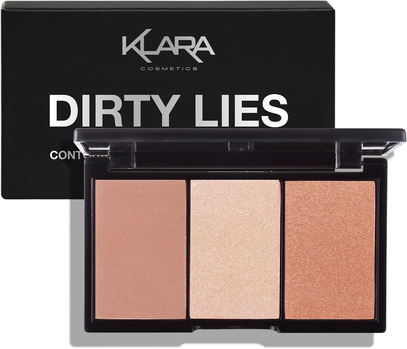 Klara Cosmetics Contour Bronze Blush Highlight Naked Truth All in One Sun Kissed Palette Matte Long Lasting Full Colour Pigment