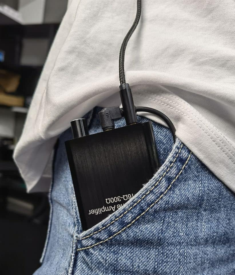 Headphone Amplifier, Portable Headphone Amp 3.5Mm Stereo Audio Out， Powered Dual-Output with Lithium Battery and 2-Level Boost，Headphone Amplifier for Iphone, Ipod, Ipad，Mp3，Mp4 and Computers image number 4