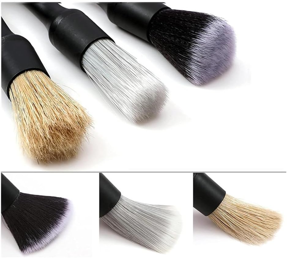 3Pcs Cleaning Brush,Car Detailing Brush, Car Interior Cleaning Soft Brush, Car Cleaning Kit Can Be Used for Cleaning the Interior of Automobiles, for Air Conditioning Vents image number 1