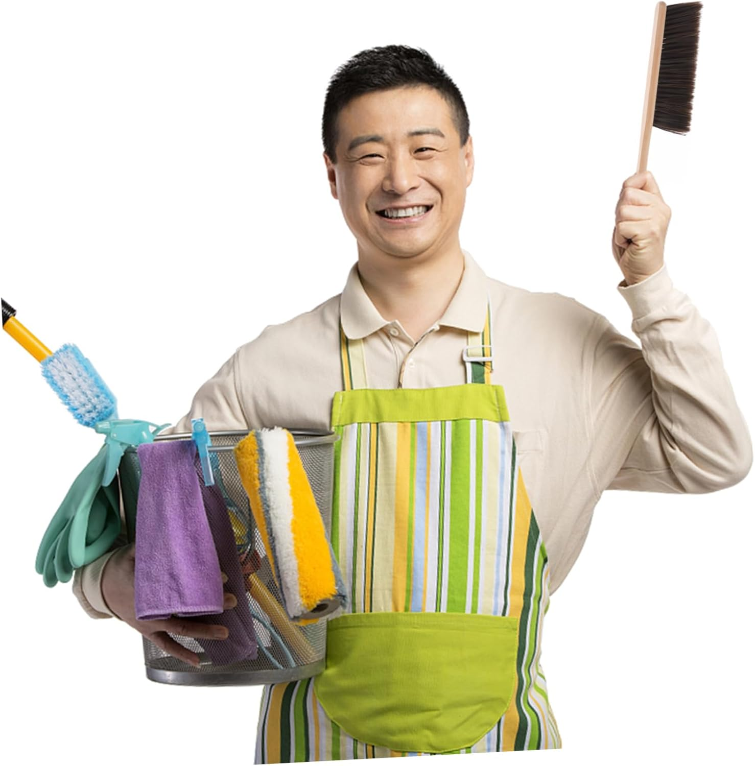 MARMERDO Wall Oven Fireplace Brush - Horsehair Hand Brush with Wood Handle for Woodworking, Counter, Bed, Dusting Furniture - Sweeping Broom and Clean Duster image number 2