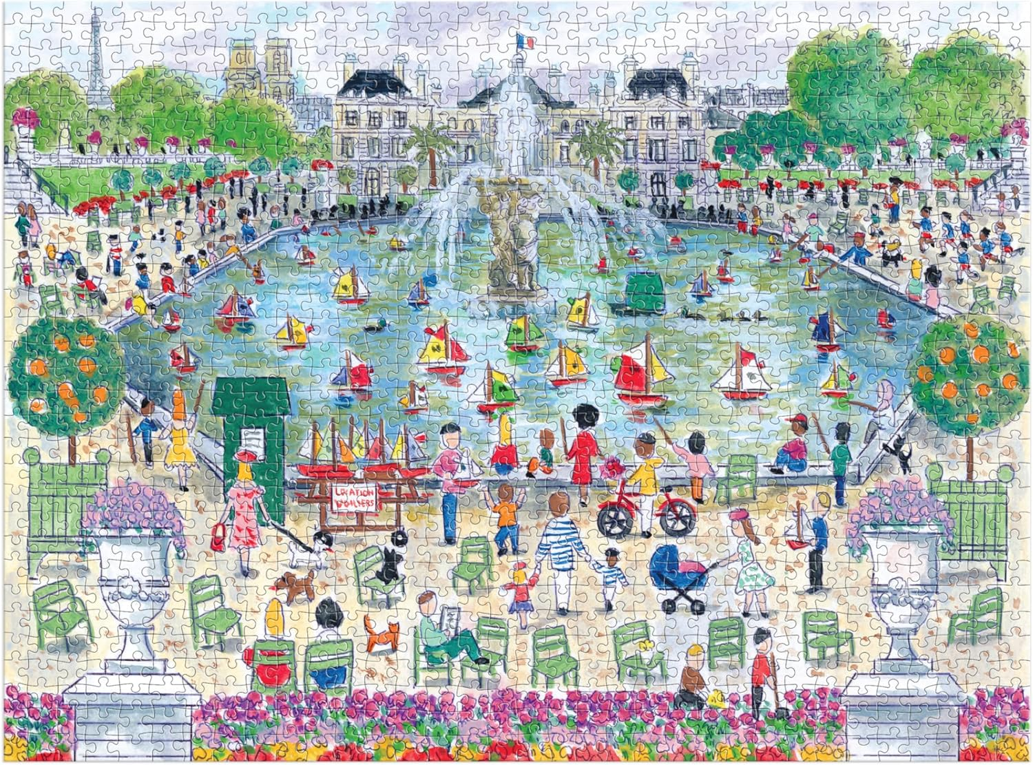 Michael Storrings Springtime in Paris Puzzle: 1000 Pieces image number 4