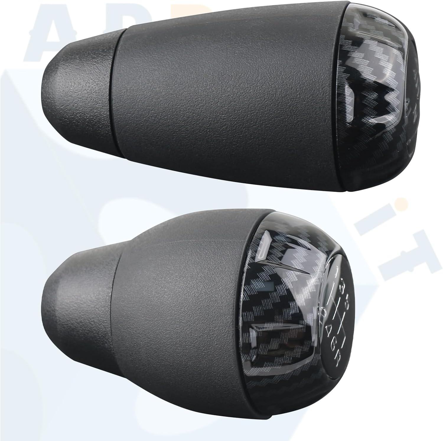 Apperfit Shift Shifter Knob Set (Carbon Fiber) for Manual Transmission & 4X4 Transfer Case Compatible with Jeep Wrangler JK 2007 2008 2009 2010 Replaces: 52060485AG image number 2